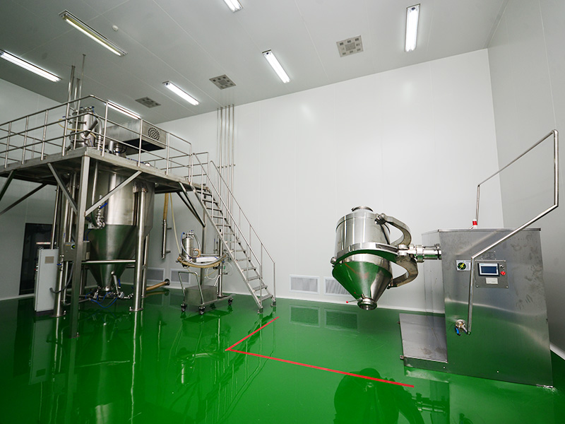 粉剂预混剂车间：气流混淆机+三维混淆机 